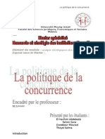 La Politique de La Concurrence