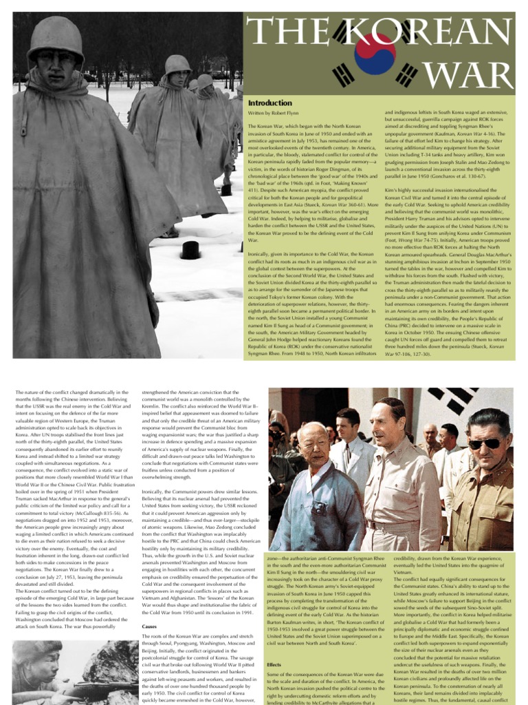 The Korean War | PDF | Korean War | Cold War