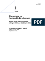 Commission On Sustainable Development: United Nations