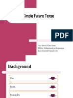 Simple Future Tense: Diaz Innova Citra Arum Stikes Muhammadiyah Lamongan