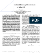 External Quantum Efficiency Measurement of Solar Cell