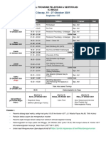 Jadwal Materi Training K3 Migas A.135 (PPSDM Migas - Cepu)