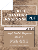 Static Postural Assessment: Angel Saint C. Bayon-On