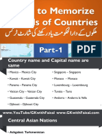 Tricks to Memorize Capitals of Countries