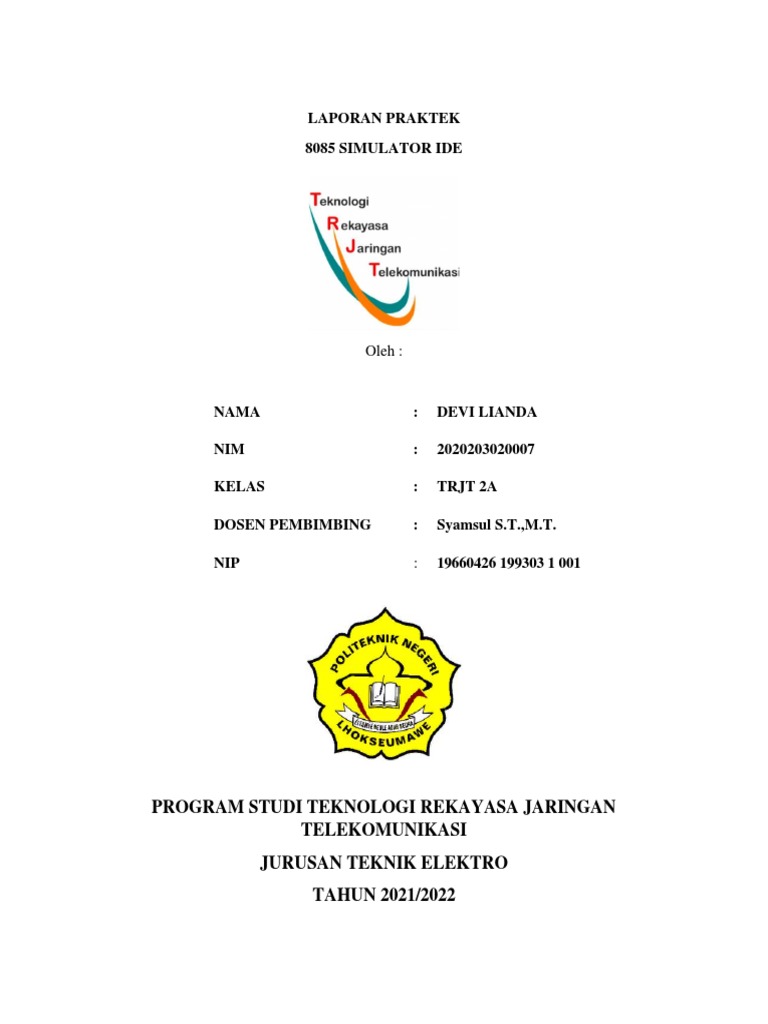 Praktikum 8085 Simulator IDE | PDF