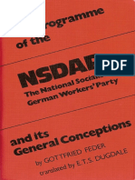 The Programme of The National Socialist German Workers' Party (NSDAP) and Its General Conceptions - Facsimile Ed. For Academic Use Only (1932)