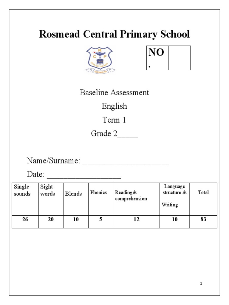 Baseline English PDF Phonics Linguistics