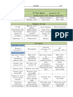 CT Test Report: Parameter Setting