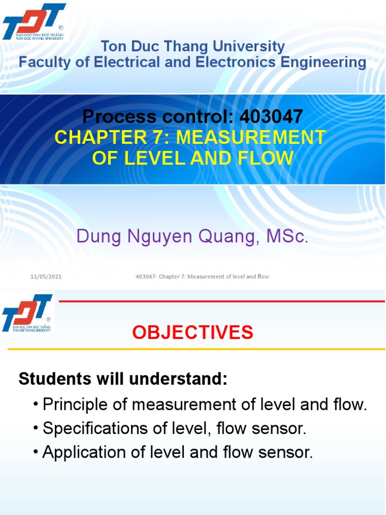 Chapter 7. Measurement of Level and Flow | PDF | Flow Measurement ...