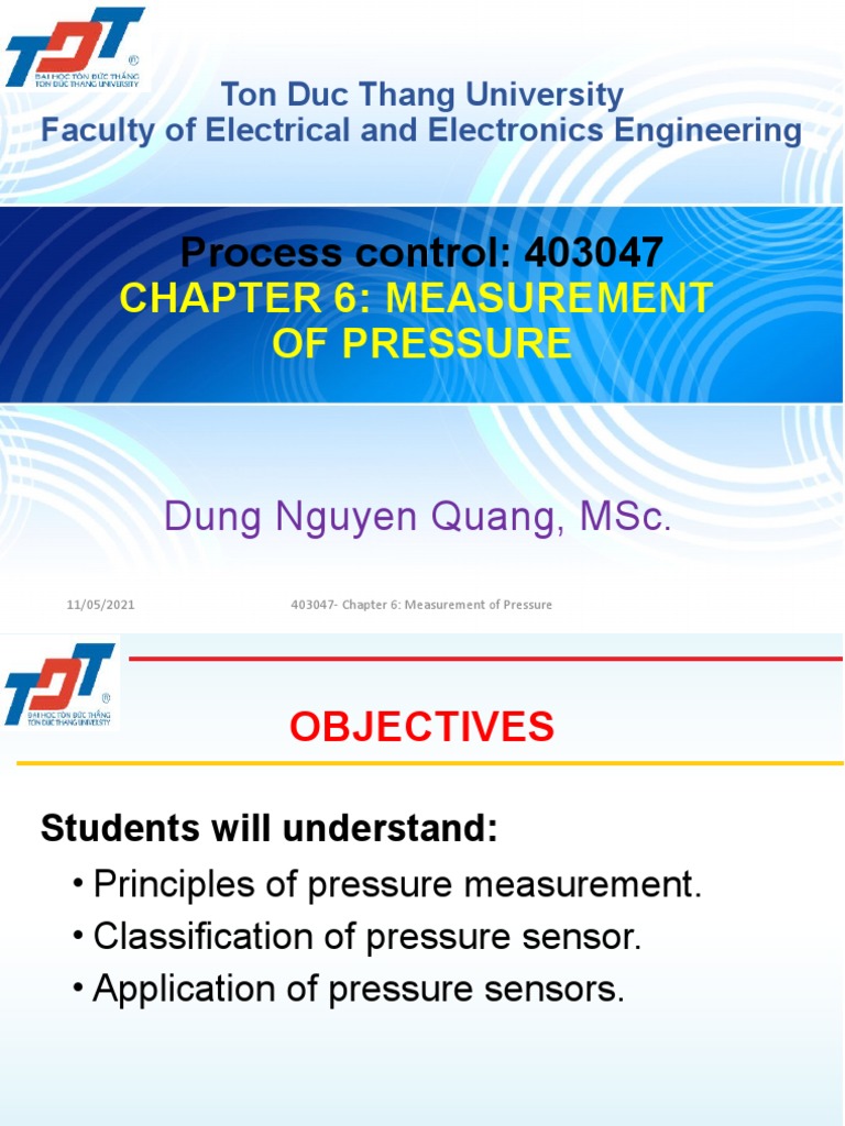 Chapter 6. Measurement of Pressure | PDF | Pressure Measurement | Pressure