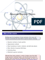 Advanced Quantum Physics