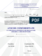 Anexa 12 - Model Aviz de Conformitate Cu Strategia ITI-DD