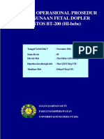 SOP - LAB - Penggunaan Fetal Dopler BISTOS BT-200 (HI-bebe) - 1