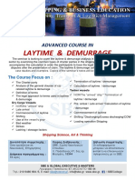 Advanced Course in Laytime & Demurrage