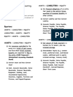 Reviewer for CHAPTER 1 - The Accounting Equation