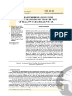 The EKSPERIMENTATION STUDY of Wave Transmission Trouhg Type of Hollow Cube Breakwater