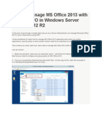 Manage MS Office 2013 With GPO in Windows Server 2012