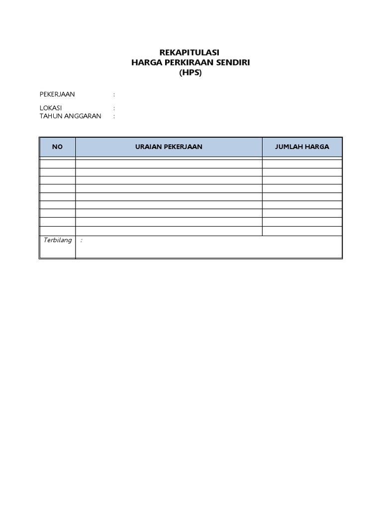RAB Pekerjaan Konstruksi dan Biaya | PDF