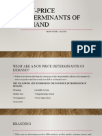 Non-Price Determinants of Demand: Mary Rose L. Razon