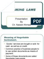 Banking Laws: Presentation by Ch. Naseer Ahmad