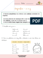 Ortografia - S e Z: Nome: - Data