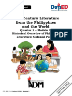 21st Century Literature From The Philippines and The World