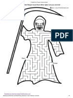 Printable Grim Reaper Halloween Maze