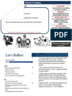 Let's Get Started: Unit 36 Lighting Techniques - Methods of Lighting