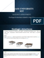 Hawass University IOT: Railway Assignment Geological Structure Related To Tunneling
