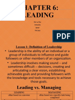 Leadership Chapter 6