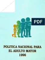 Politica Nacional para El Adulto Mayor 1996