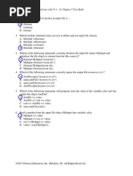 Engineering Problem Solving With C++, 3e Chapter 5 Test Bank