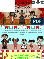 Dia de La Cancion Criolla Manualidad