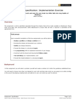 Assignment Specification: Implementation Exercise: Outcomes