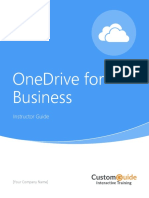 Onedrive For Business Instructor Guide Eval
