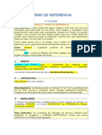 Editado - Modelo Termo de Referência