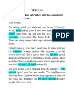 TEST 22/4 I. Put The Adjectives in Brackets Into The Comparative or Superlative Form