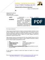 Municipalidad Ataura solicita acceso SIDJI