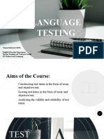 Language Testing