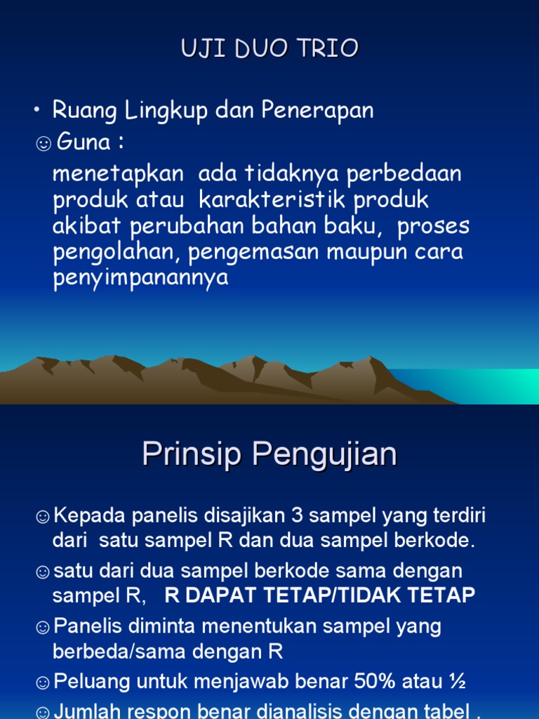 Uji Duo Trio | PDF