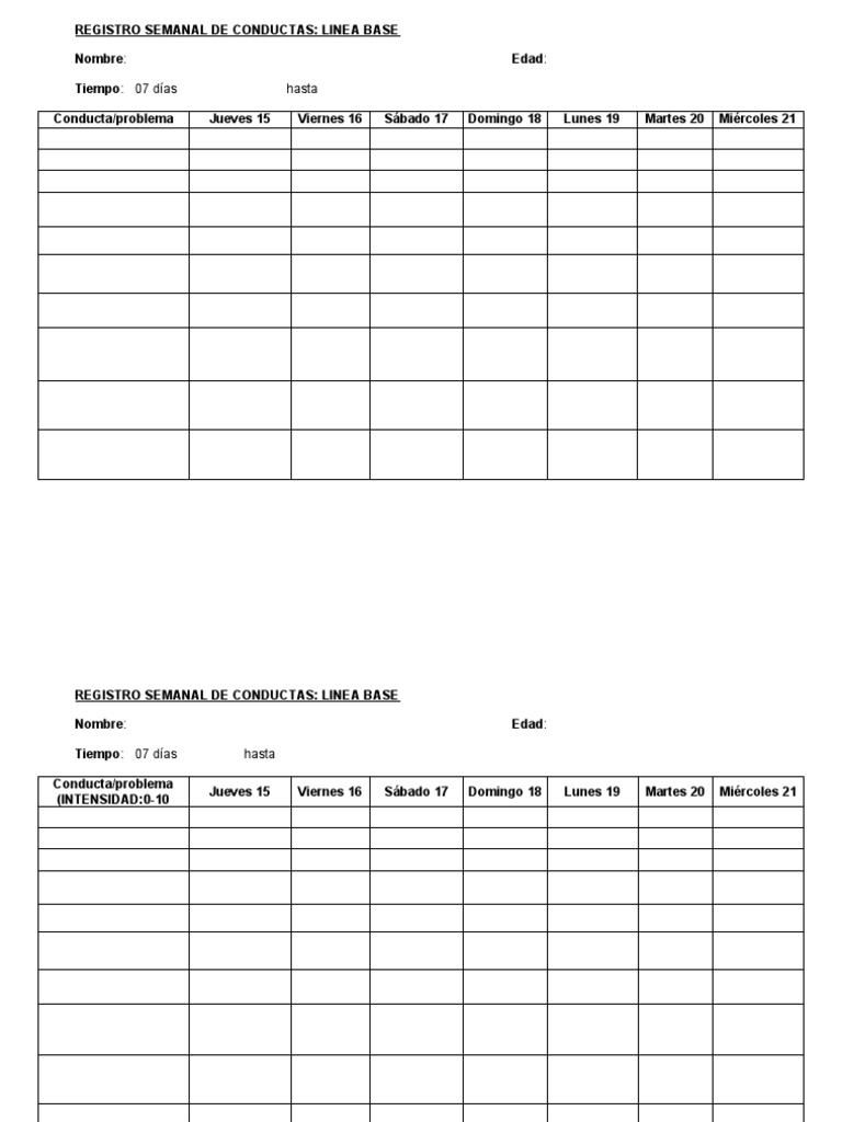 Linea-Base de Síntomas - Esquema | PDF | Crecimiento personal y profesional