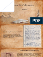 Jose Rizal's Retraction: Presentation by