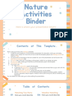 Nature Activities Binder _ by Slidesgo