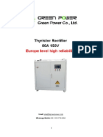 3.1 Specification of 80A150V Thyristor Rectifier, Green Power