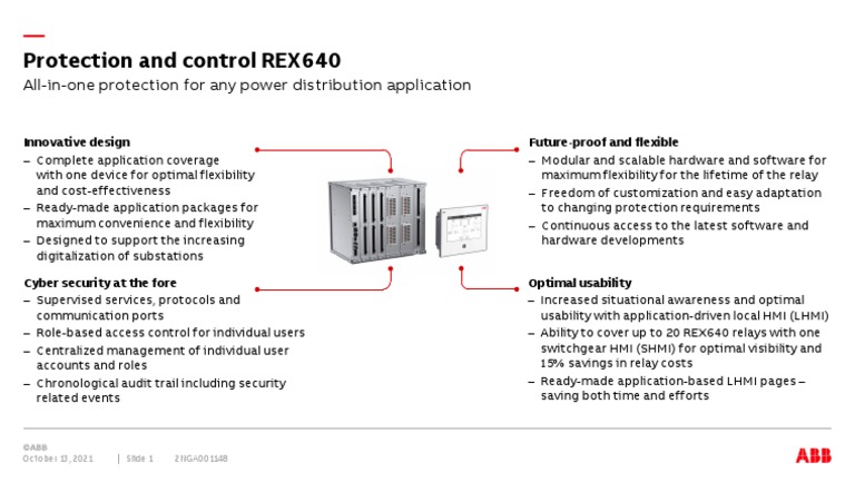REX640 One Slide Pres 2NGA001148 ENa | PDF