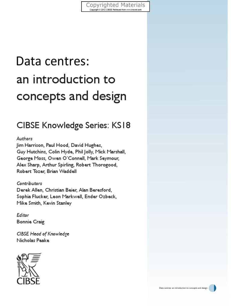Data Centres An Introduction To Concepts and Design by Bonnie Craig ...