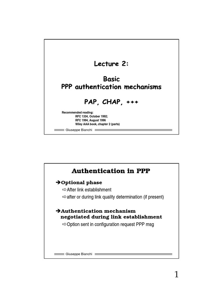 PAP vs CHAP Authentication Explained | PDF | Cybercrime | Computer ...