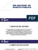 SISTEMA NACIONAL DE PRESUPUESTO PÚBLICO