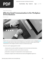 Effective Email Communication in The Workplace Drives Business