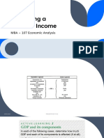 Measuring A Nation's Income: MBA - 107 Economic Analysis